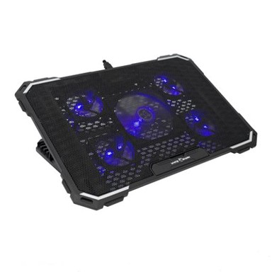 WHITE SHARK Hlađenje za laptop Ice Ghost, crno, do 17.3"